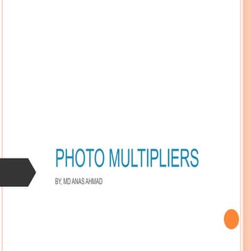 photo multipliers 