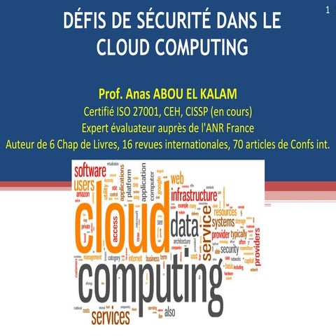 Conférence sur la sécurité Cloud Computing