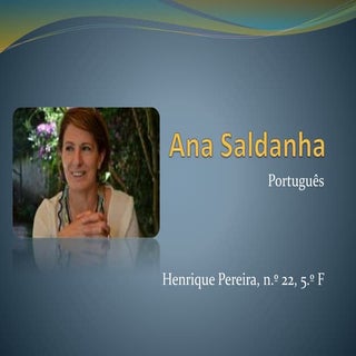 Ana Saldanha