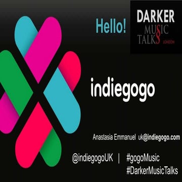 Anastasia Emmanuel - Crowdfunding Is Not About Money (Darker Music Talks Febr...