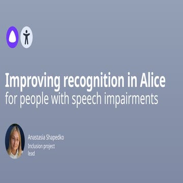 [DSC Europe 24] Anastasia Shapedko - How Alice, our intelligent personal assi...