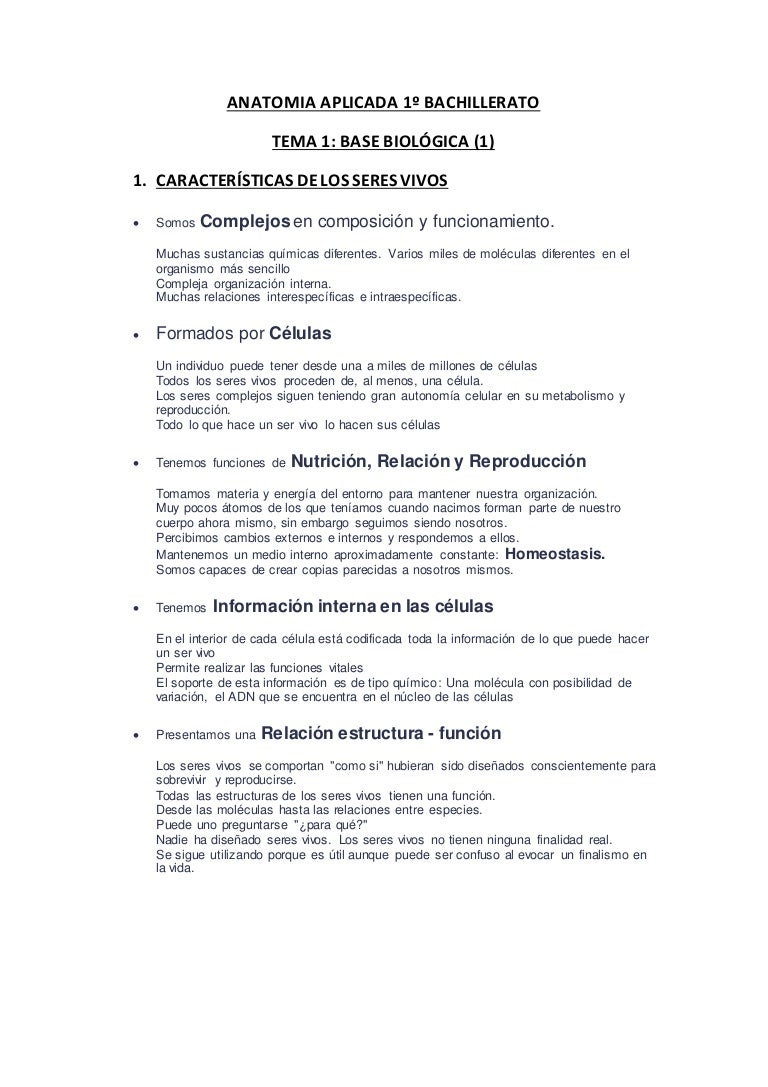 Anatomia Aplicada Tema 1