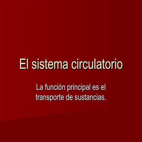 Anatomia comparada del sistema circulatorio