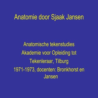 Anatomie door sjaak jansen