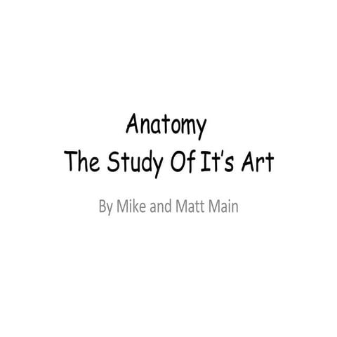 Anatomy Powerpoint | PPT