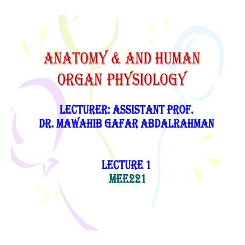 ANATOMY AND PHYSIOLOGY LECTURE NOTES POWERPOINT PDF visual data 3