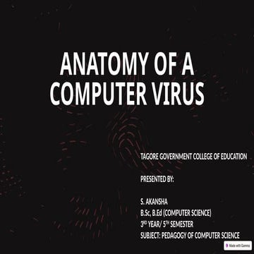 ANATOMY   OF   A   COMPUTER   VIRUS.pptx