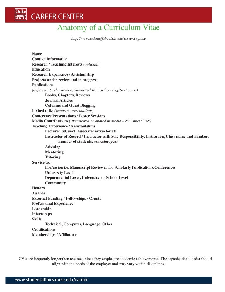 teaching experience cv