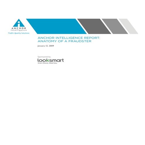 Anatomy of a Fraudster