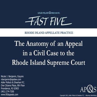 Anatomy of an Appeal in a Civil Cas...
