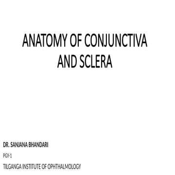 anatomy of conjunctiva and sclera- Dr Sanjana.pptx