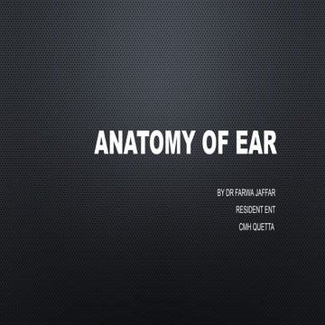 The ear. auditory pathway and olfactory pathway | PPT
