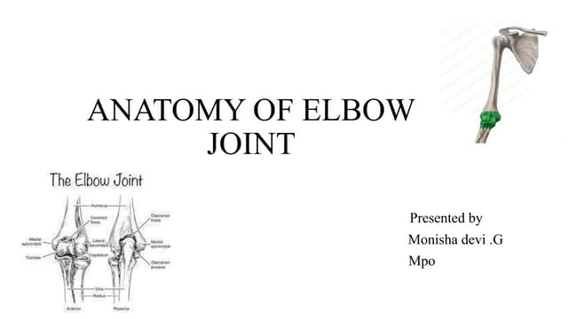 ANATOMY OF ELBOW JOINT.pptx Biology Diagrams
