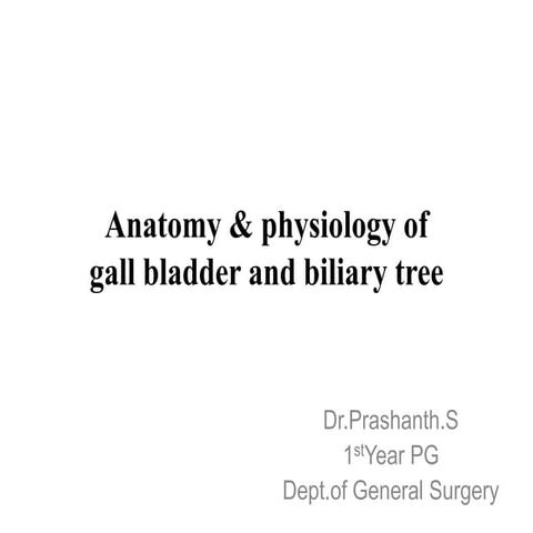 Anatomy of gall bladder
