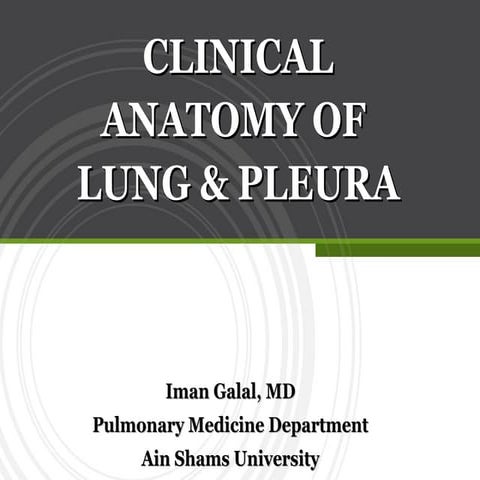 Anatomy of lung & pleura