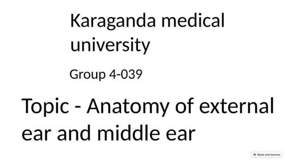 Ppt gr.3 ears | PPT | Ear, Nose and Throat Conditions | Diseases and ...