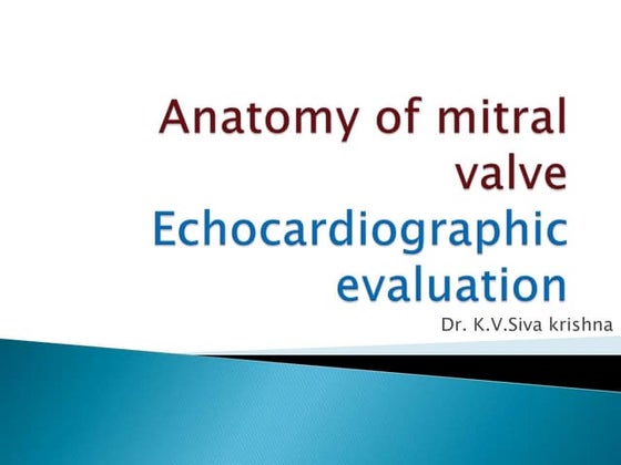 MVP Mitral Valve Prolapse - Echocardiographic Evaluation | PPTX | Heart ...
