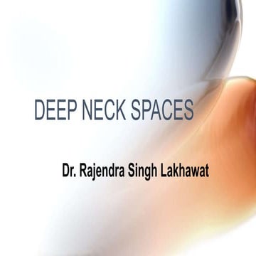 Anatomy of deep neck spaces