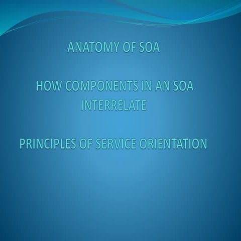 ANATOMY OF SOA - Thomas Erl - Service Oriented Architecture