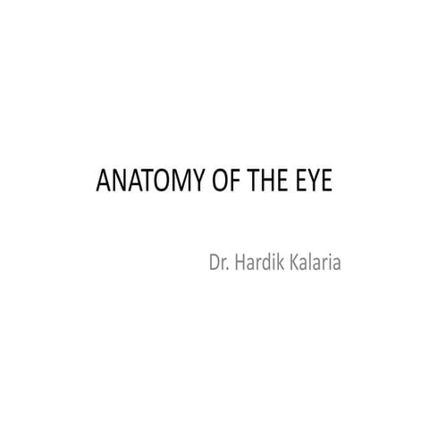 OPHTHALMOLOGY TOPIC ANATOMY OF THE HUMAN EYE.pptx