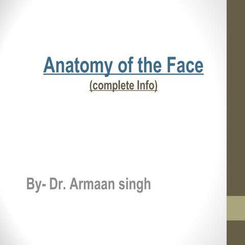 Anatomy of the_face