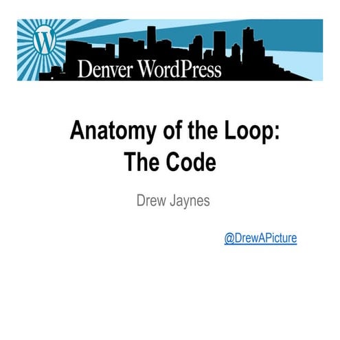 Anatomy of the WordPress Loop