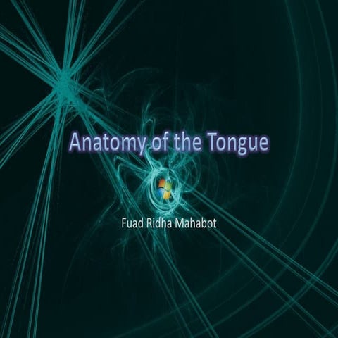 Anatomy of the tongue