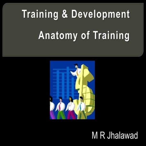 Training & Development - Anatomy of Training