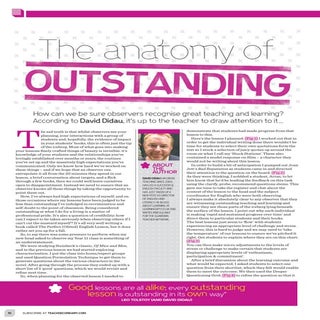 Anatomy of outstanding article