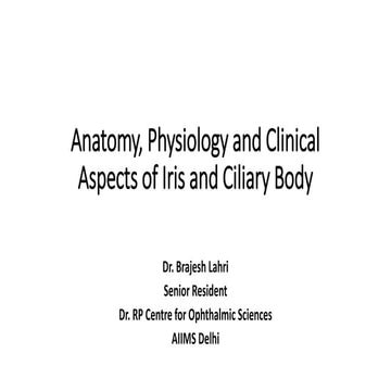 Anatomy, Physiology and Clinical Aspects of Iris.pptx