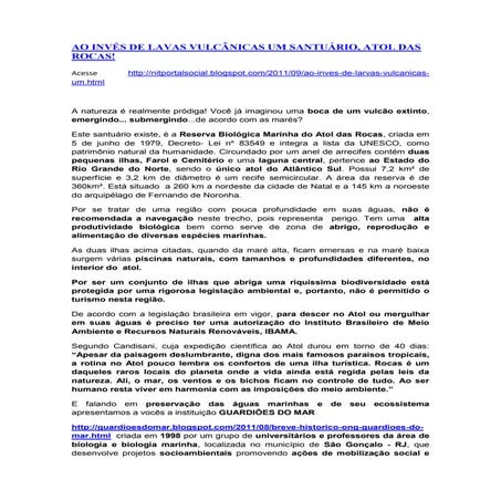 NIT PORTAL SOCIAL -  ATOL DAS ROCAS!