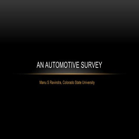 An automotive survey