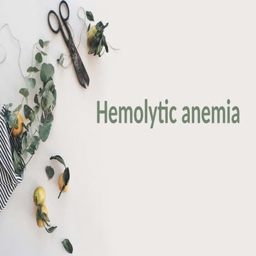 105 Hemolytic anemia-1 thalassemia and sickle cell anemia | PPTX