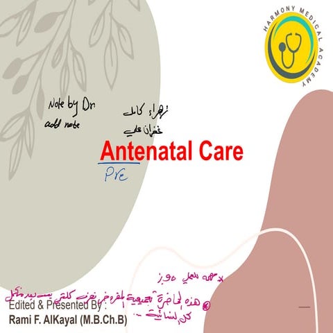 Health Education on Antenatal care | PPTX