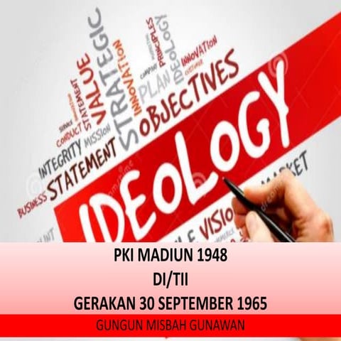 Ancaman disintegrasi PKI Madiun,DI TII,G30_S