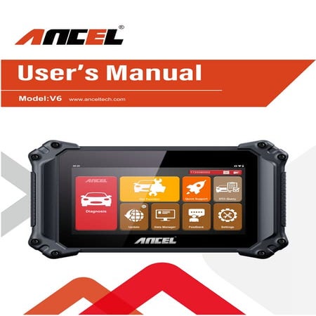 Ancel V6 User's Manual