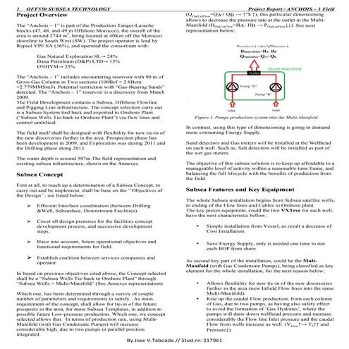 Anchois 1- Oil&Gas Field