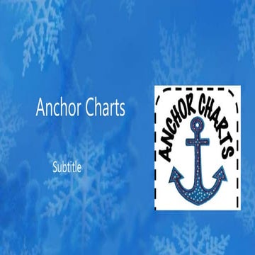 Anchor charts
