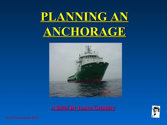 Standard Anchoring And Anchoring Procedures Pdf