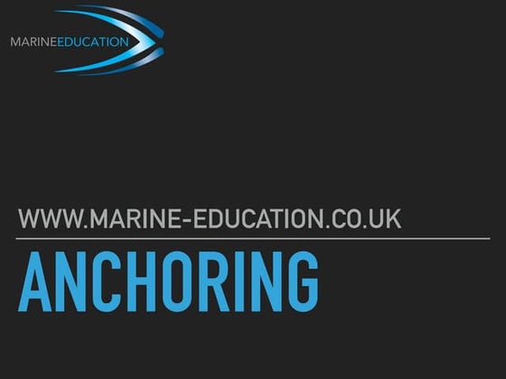 Ship Anchor and it's application | PPT