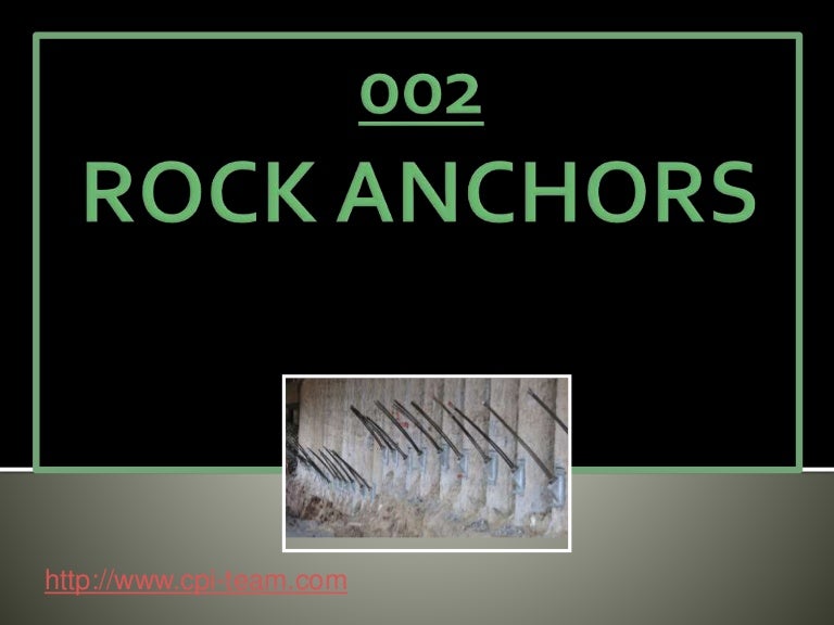 Anchors rock anchors