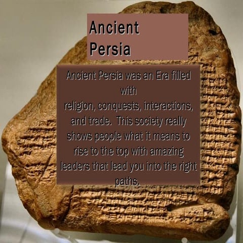 Ancient Persia  By D.J., A.T., And E.G. Period 8