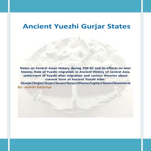 Ancient yuezhi gurjar states