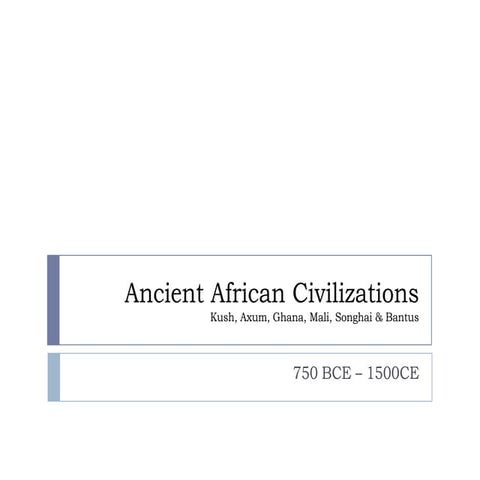 Ancient african civilization