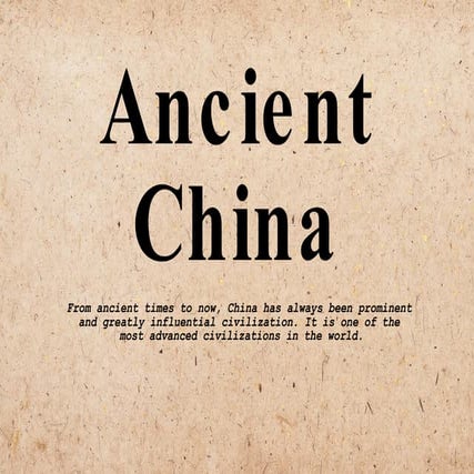 Ancient China