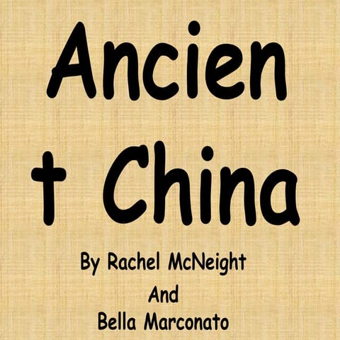 Ancient china bellarachel good copy