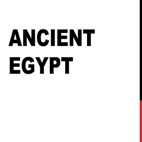 Ancient Egypt Picture Presentation | PPTX
