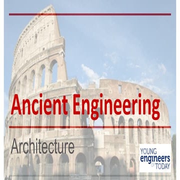 YEOT Spring 2015: Webinar 6: Ancient Engineering Architecture