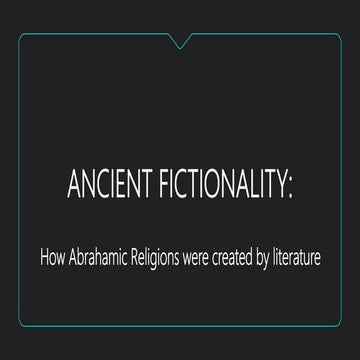 Ancient fictionality