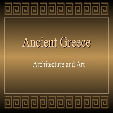 Ancient Greek Art and Architecture